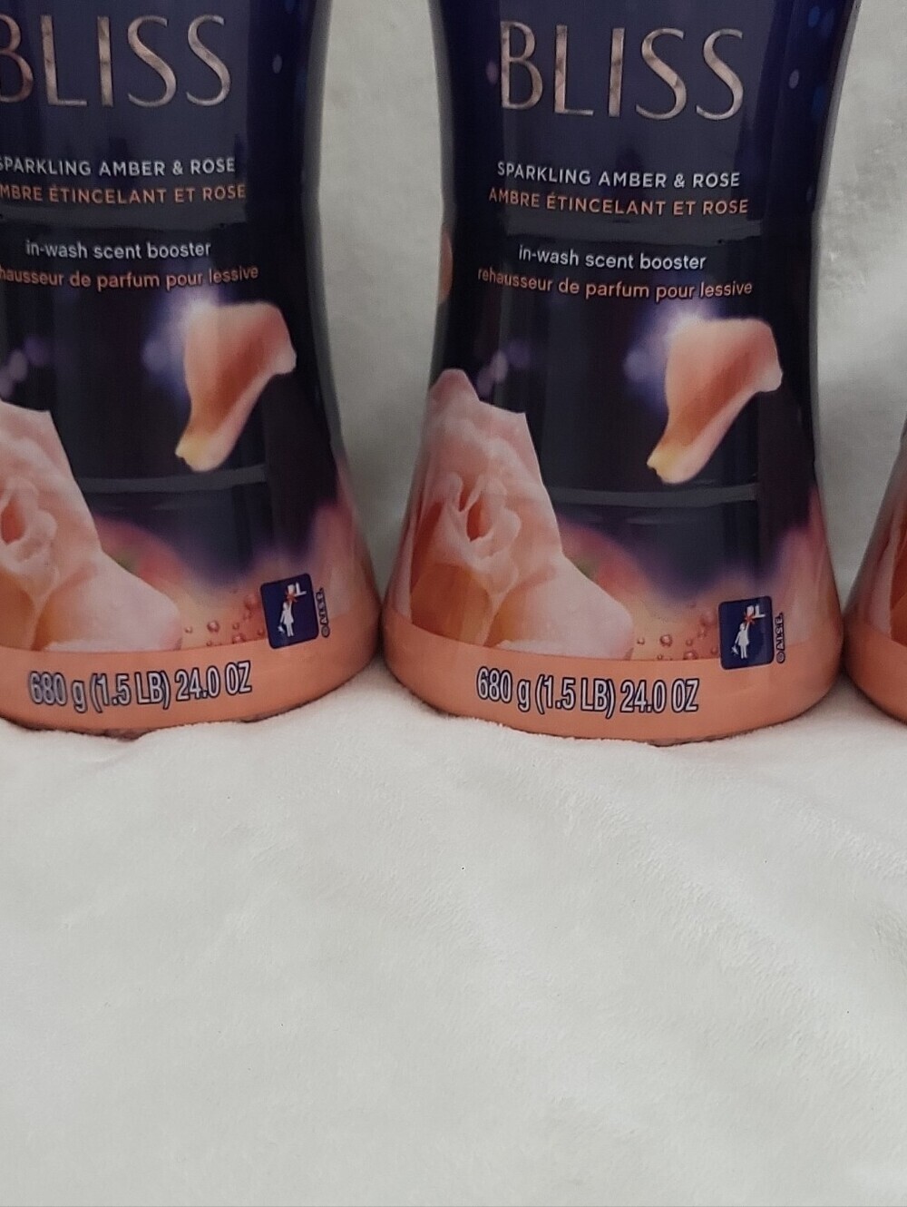 4 Downy Infusions Bliss In-Wash Scent Booster Beads Amber & Rose 24.0 oz - Picture 5 of 16